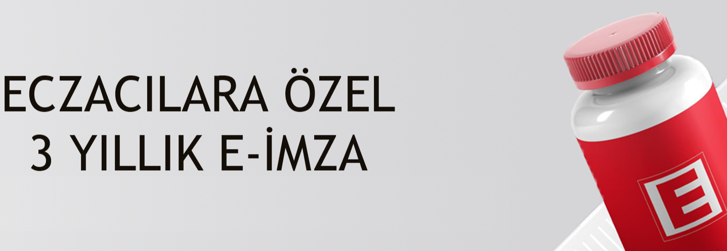 ECZACILARA ÖZEL 3 YILLIK E-İMZA 2600 TL